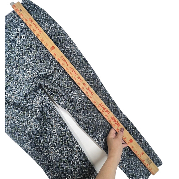 Charter Club Jeans Womens 8 Skinny Ankle Blue Multicolor Floral Boho Bristol - Picture 7 of 8